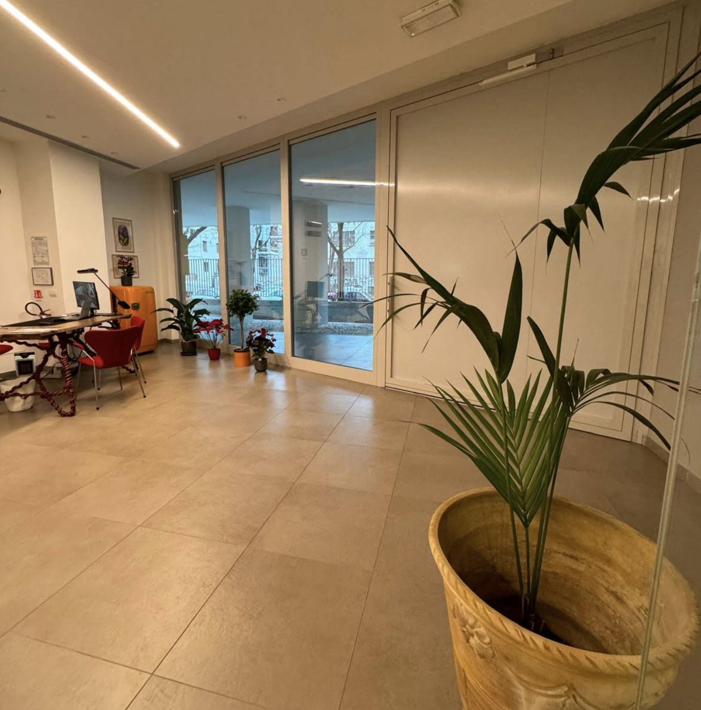 Sala trattamenti dello studio di fisioterapia a Milano